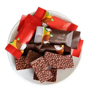 Recyclable Delicious Chocolate Paste/Bar Candy Gravure Printing Surface Plain Model With Food Bag Packaging Shape