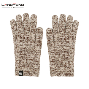 Jacquard mùa đông ngón dệt kim găng tay cho nam giới phụ nữ ngoài trời đi xe đạp trượt tuyết cho màn hình cảm ứng hỗn hợp màu sắc găng tay ấm áp - Product Image 4