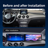 Lecteur DVD de voiture Android à grand écran de 25,6 pouces, CarPlay sans fil, écran tactile de voiture, autoradio pour Mercedes A/B W176 W246 13-18