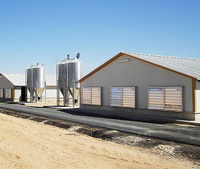 Faible coût préfabriqué préfabriqué volaille mouton vache ferme laitière chèvre maison étable grange grand bâtiment de stockage hangar structure entrepôt