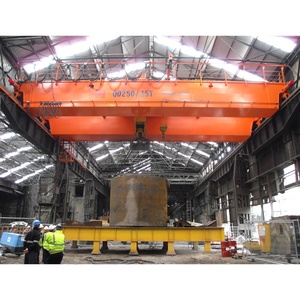 CE Giấy Chứng Nhận Tiêu Chuẩn Châu Âu QDxx Mô Hình Nhiệm Vụ Nặng Nề Điện Đôi Hộp Chùm Dầm Overhead Cầu Cần Cẩu 120 Tấn - Product Image 3