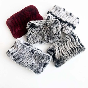 Cache-cou en <span class=keywords><strong>fourrure</strong></span> de lapin Rex tricoté pour <span class=keywords><strong>femme</strong></span> - <span class=keywords><strong>Snood</strong></span> douillet de style cocon - Luxueusement doux et dense pour les températures extrêmes - Product Image 6