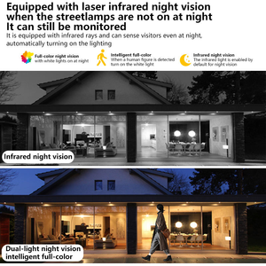 Đèn đường năng lượng mặt trời LED 5G tích hợp camera <span class=keywords><strong>CCTV</strong></span>, pin dung lượng lớn, chống nước IP65, phát hiện chuyển động, báo động, thẻ nhớ SD 8MP, dùng cho sân vườn, bảo hành 5 năm - Product Image 4