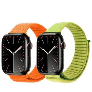 Correa de Reloj de Nailon con Patrón de Ondas <span class=keywords><strong>para</strong></span> <span class=keywords><strong>Apple</strong></span> <span class=keywords><strong>Watch</strong></span> Series 10/11 de 49 mm, Correa de Repuesto con Cierre de Velcro - Product Image 1