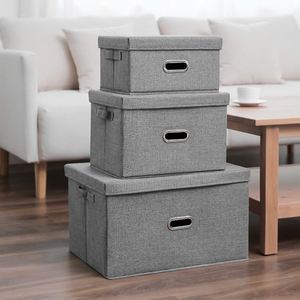 Multipurpose Toy Organizer Canvas Storage <b>Bins</b> Stock Heavy Duty Clothes Storage Box - Product Image 1