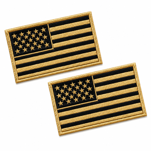 Wholesale High Density Multicoloured Heat <b>Press</b> Embroidered Patch Custom Flag Embroidery Patch Iron On - Product Image 5