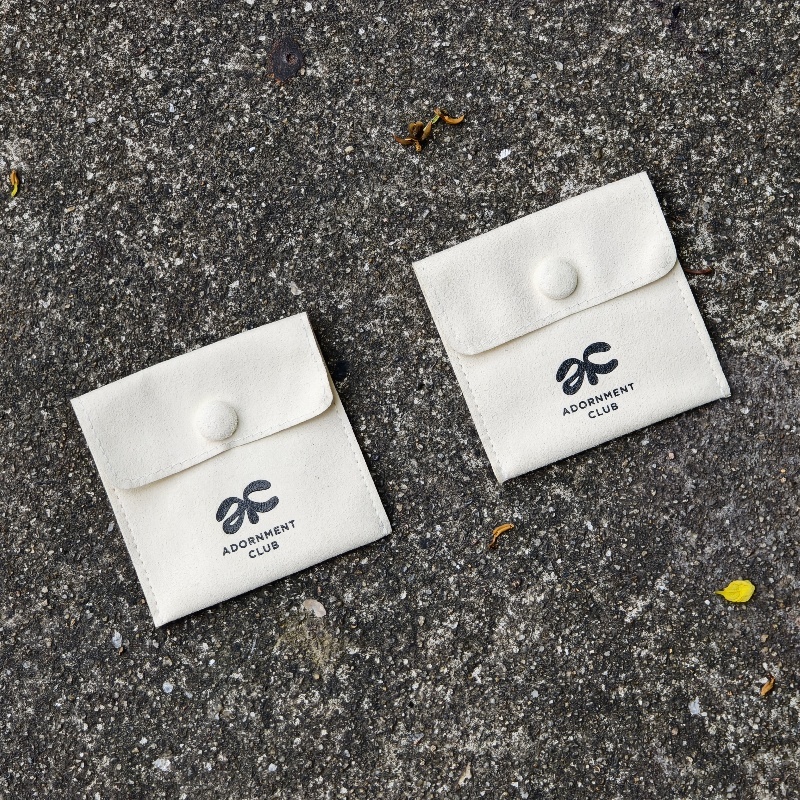 Luxury Custom Jewelry Pouch Packaging Microfiber