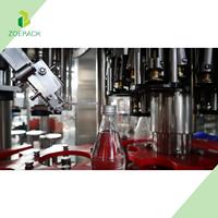 Machine d'embouteillage de jus de fruits frais, gingembre, carotte, pomme, fraise, myrtille, orange