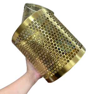 Cestino Portatile da Cucina e Ufficio Senza Coperchio in Acciaio Inossidabile, Contenitore per Rifiuti, Bidone della Spazzatura - Product Image 1