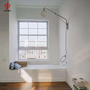 Nhà máy trực tiếp kích thước tùy chỉnh Đôi Treo Cửa Sổ trượt mở phong cách mở dọc cho phòng khách yêu cầu xem toàn cảnh - Product Image 1