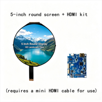 Écran LCD TFT rond de 5 pouces 1080x1080 FHD avec interface MIPI, écran tactile capacitif et carte de commande pour affichage domestique intelligent