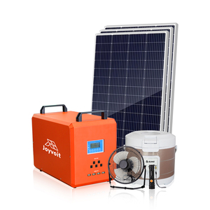 Système solaire domestique portable hors réseau 450W MPPT 25.6V avec batterie au lithium et modules photovoltaïques mono pour l'alimentation électrique de secours dans les zones rurales - Product Image 2
