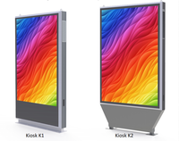 Uvision Aluminium Rostfreier Kiosk LED-Bildschirm mit IP67 Wasserdichtem SMD-Gehäuse P3.91 Kreuzreferenz für Bushaltestellen