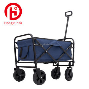 Carrello da Campeggio Pieghevole Portatile a Quattro Ruote con Doppio Strato in Tessuto Oxford - Product Image 1