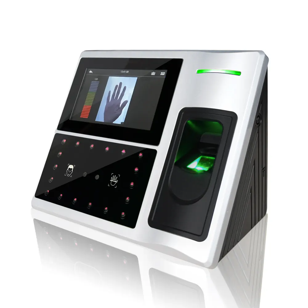 (FA1-P) 高速応答顔認識を備えた生体認証指紋パーム時間出席システム