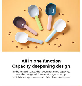 OEM Odm Dog Pet Cuchara Portátil Durable Fácil de limpiar Tienda Bolsa Clip Cat Dog Pet Food Scoop - Product Image 6