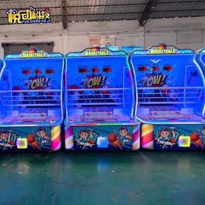 Machine <span class=keywords><strong>de</strong></span> jeu <span class=keywords><strong>de</strong></span> <span class=keywords><strong>basket</strong></span>-ball <span class=keywords><strong>à</strong></span> monnayeur pour <span class=keywords><strong>2</strong></span> enfants, modèle Happy Basketball Exchange, avec support anglais, pour usage intérieur - Product Image 3
