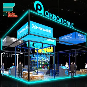 High Quality Quick Setup Portable Aluminum Tradeshow Booth Display Vendor Booth Display Exhibition Stand