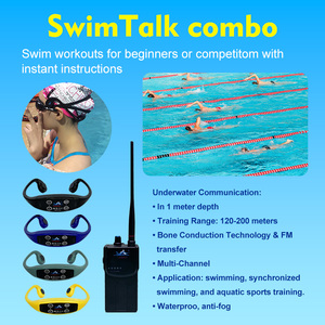 Casque à conduction osseuse pour le sport avec affichage numérique de l'indicateur de batterie pour la natation, le travail et la communication, livré avec un émetteur - Product Image 5