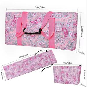 Ensemble de Mahjong américain le plus vendu : Tuiles géométriques en acrylique rose (160 pièces) avec tapis, sac de transport et supports – Indispensable pour les soirées entre filles - Product Image 6