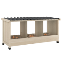 Poulailler pliable en bois léger et portable avec toit en bois pour poules, canards, volailles, cage à œufs pour la cour