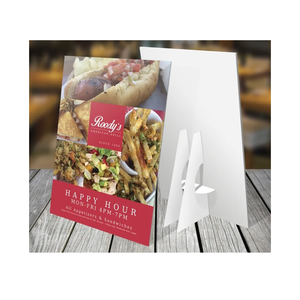 Promosyon Pvc köpük levha ile tezgah vitrini masa üstü işareti bağlantısız şövale arka işareti - Product Image 4