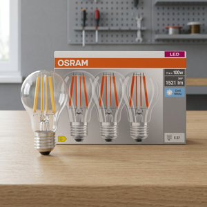 Confezione da 3 Lampade LED in Vetro Trasparente Standard E27 11W 4000K (592391) 1521 lm IP20 - Product Image 3