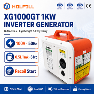 Générateur Inverter Léger au <span class=keywords><strong>Butane</strong></span> 1KW XG1000GT 100V 50HZ 61CC Réservoir 0.5L Gaz <span class=keywords><strong>Butane</strong></span> 3 Mois d'Autonomie pour le Marché Japonais - Product Image 1