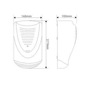Popular Argentina 3 tonos 120dB sirena exterior alarma bocina con sonido estroboscópico Flash luz impermeable alarma seguridad Sudamérica - Product Image 5