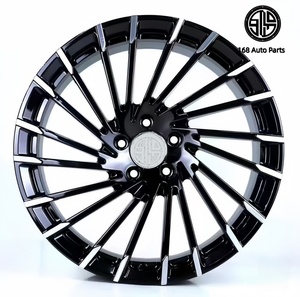168 Rines Forjados Monobloque de 5 Birlos con Acabado CNC Negro Brillante y Diseño Multirradio Personalizados para Toyota Alfa Senna Mercedes-Benz <span class=keywords><strong>Vito</strong></span> MPV - Product Image 2