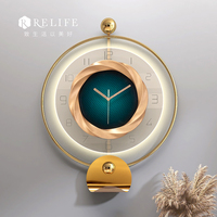 Jam Dinding Seni Dinding Gaya Antik Modern Eropa dari Resin Logam Jarum Digital Buatan Tangan untuk Dekorasi Rumah, Ruang Tamu, Kantor, Kamar Tidur