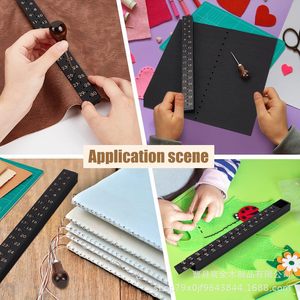 เครื่องมือเจาะลายไม้พร้อมไม้บรรทัด ชุดอุปกรณ์เย็บเล่มงานฝีมือ DIY - Product Image 1