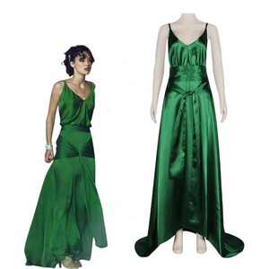 Disfraces de Halloween Sexys de Alta Calidad, Disfraz de la Película Atonement, Vestido de Cosplay Verde Cecilia para Mujer - Product Image 1
