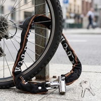 YH1438 Cylindres de serrure de sécurité de vélo de serrure à chaîne de moto en acier avec housse en tissu