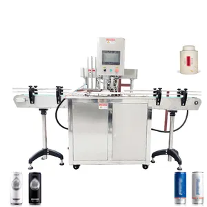 Riempitrice automatica per sigillare lattine/macchina automatica per cucire lattine di carta di plastica/macchina per cucire lattine di latta per bottiglie di metallo