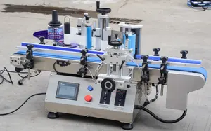 0-50 Labels/min Commercial Ench Top Round Glass Wine Bottle Labeling Machine Automatic Bottle Labeling Machine