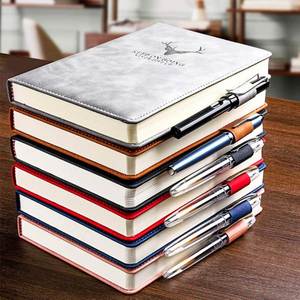 High Quality Promotion Lined Personalized Printed 100 Sheets Custom Color PU Leather A5 Hardcover <b>Journal</b> Notebook Agenda - Product Image 1