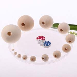 Natural Ball Round 20mm Eco-Friendly Natural <b>Color</b> Wood <b>Beads</b> Lead-Free Wooden <b>Beads</b> - Product Image 6