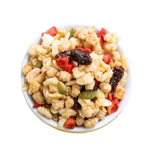 Wholesale yumment instant fruit cereal 10KG nuts cereal nutrition breakfast punch meal replacement food ingredients bulk