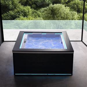 Baiyao Nouveau Style Autoportant <span class=keywords><strong>Bulle</strong></span> D'air Acrylique Jacuzzier 4 Personnes <span class=keywords><strong>Pour</strong></span> Famille Maison Baignoire Intérieur Whirlpool Spa <span class=keywords><strong>Pour</strong></span> Salle De Bains - Product Image 3