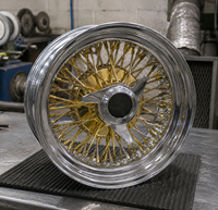 Jantes à rayons Gold Steer Wire 13x7 14-26 pouces 5x112/5x120/5x114.3/5x110/5x108 4x4