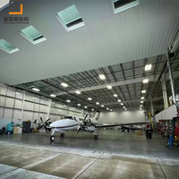 Kit de hangar métallique préfabriqué robuste conforme aux codes, garantie de 2 ans, construction rapide, répond aux normes internationales pour l'étranger
