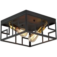 Plafonnier en fer de style rétro américain pour salon et bureau, encastré, transfrontalier