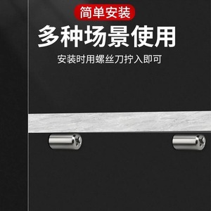 ขายึดชั้นวางแบบเกลียวปล่อย สแตนเลส สำหรับตู้กระจก ตู้เสื้อผ้า - Product Image 5