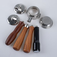 Porte-filtre à café 3 en 1 écologique en acier inoxydable 304 de 58 mm E61, sans fond, à double bec, à bec unique, pour expresso