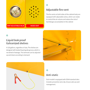 حريق الكيميائية مجلس الوزراء القابلة للاشتعال الصلب واقية من الانفجار مجلس الوزراء السائل السلامة خزانة تخزين حديدية - Product Image 4