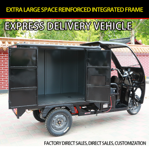 Triciclo Eléctrico <span class=keywords><strong>de</strong></span> <span class=keywords><strong>Carga</strong></span> con Carrocería Cerrada <span class=keywords><strong>de</strong></span> 60v72V, Triciclo <span class=keywords><strong>de</strong></span> Motor Eléctrico Usado para Entrega <span class=keywords><strong>de</strong></span> <span class=keywords><strong>Carga</strong></span> <span class=keywords><strong>de</strong></span> 3 Ruedas - Product Image 2