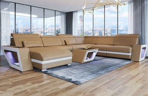 Muebles modernos de cuero para sala de estar, nuevo diseño de alta calidad, en cualquier color - Product Image 3