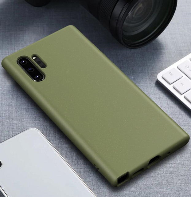 Shockproof Recyclable Wheat Straw Biodegradable Mobile Phone Case for Samsung Note 10 Plus