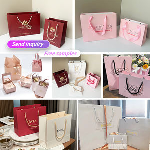 Großhandel Günstiger Preis Luxus Berühmte Marke Geschenk verpackungs tasche Individuell bedruckte Shopping Schmuck Papiertüte mit Ihrem eigenen Logo - Product Image 4